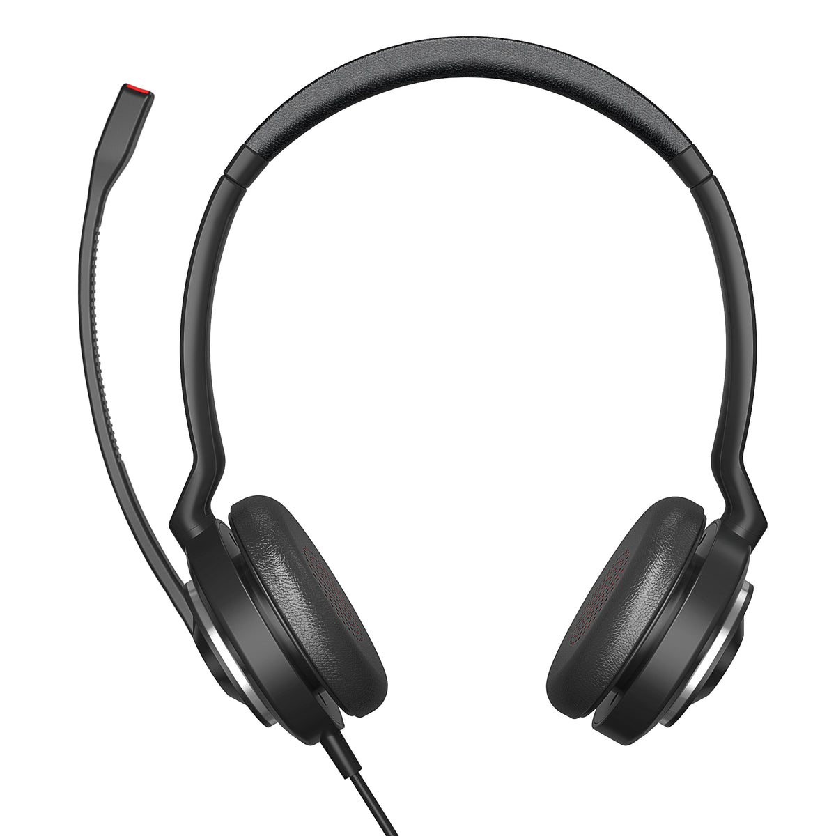 Vidonn X5D USB-A / USB-C Wired Noise-Cancelling Call Center Headset, AI ENC Binaural Business Headset with 330° Rotatable Boom Mic, Driver-Free Plug & Play for Windows, macOS and Linux, for Office, Softphone and Customer Service